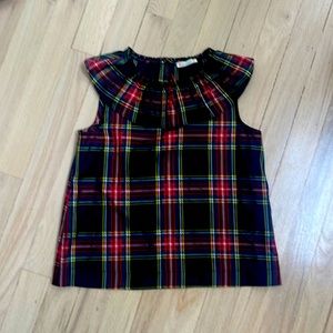 Jcrew black watch plain holiday top
